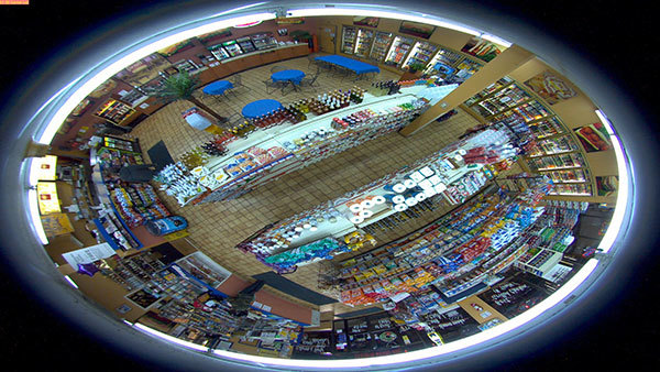 360 Store View from Video Surveillance Camera